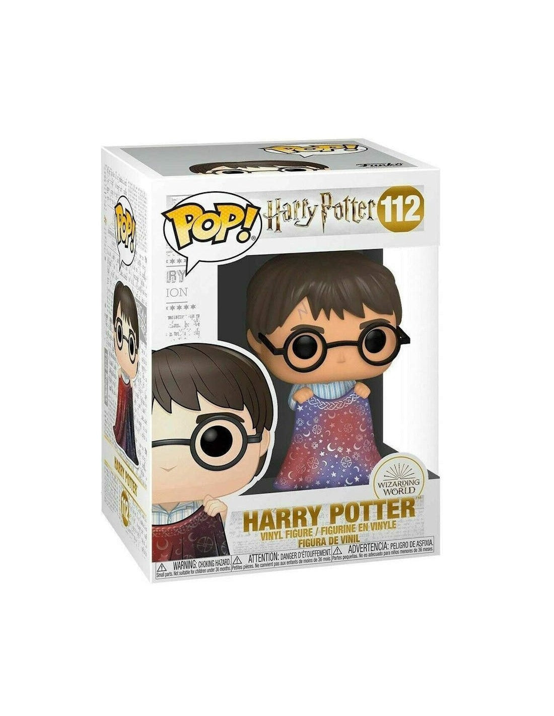 Harry Potter POP! Movies Vinyl Figure Harry w/Invisibility Cloak 9 cm