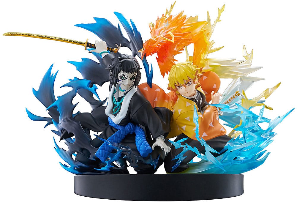 Demon Slayer: Kimetsu no Yaiba PVC Statue Zenitsu Agatsuma & Kaigaku 15 cm Aniplex