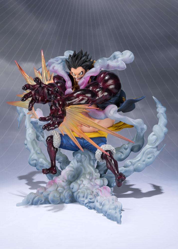 One Piece FiguartsZERO PVC Statue Monkey D. Luffy Gear 4 Leo Bazooka Reissue 18 cm Bandai Tamashii Nations