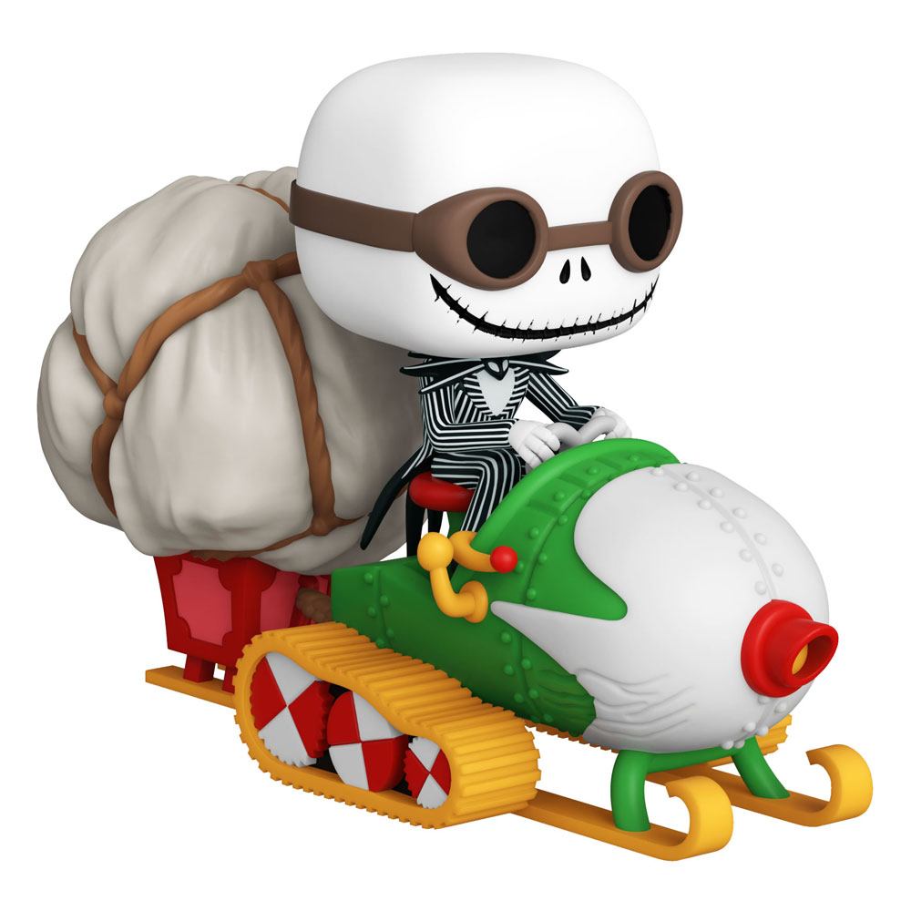 Nightmare before Christmas POP! Rides Vinyl Figure Jack w/Goggles & Snowmobile 18 cm Funko