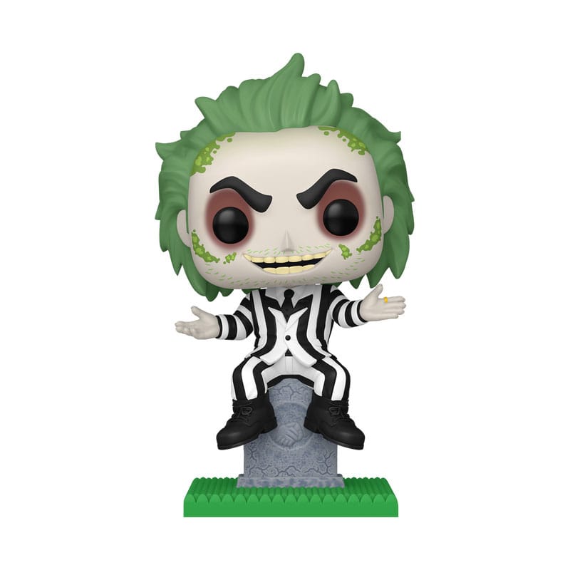 Beetlejuice POP! Plus Movies Vinyl Figure Beetlejuice w/tombstone 9 cm Funko