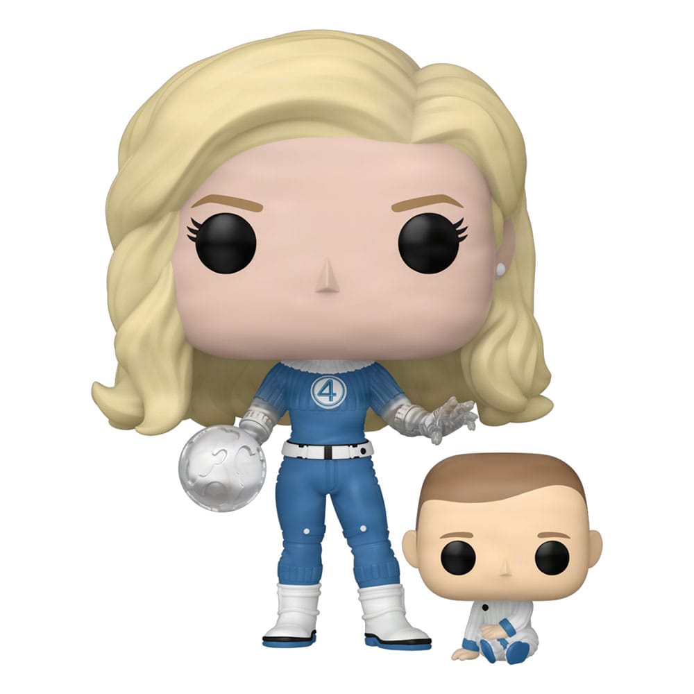 The Fantastic Four: First Steps POP! & Buddy Marvel Vinyl Figure Invisible Woman & Franklin 9 cm Funko