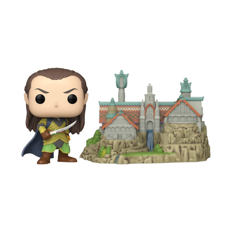 The Lord of the Rings POP! Town Vinyl Figure Elrond & Rivendell 9 cm Funko