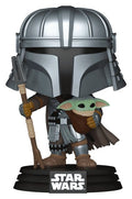 Star Wars POP! Vinyl Bobblehead Figure Mandalorian with Grogu (Impressions) Exclusive 9 cm Funko