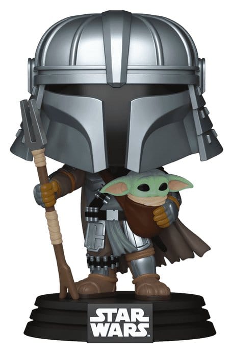 Star Wars POP! Vinyl Bobblehead Figure Mandalorian with Grogu (Impressions) Exclusive 9 cm Funko