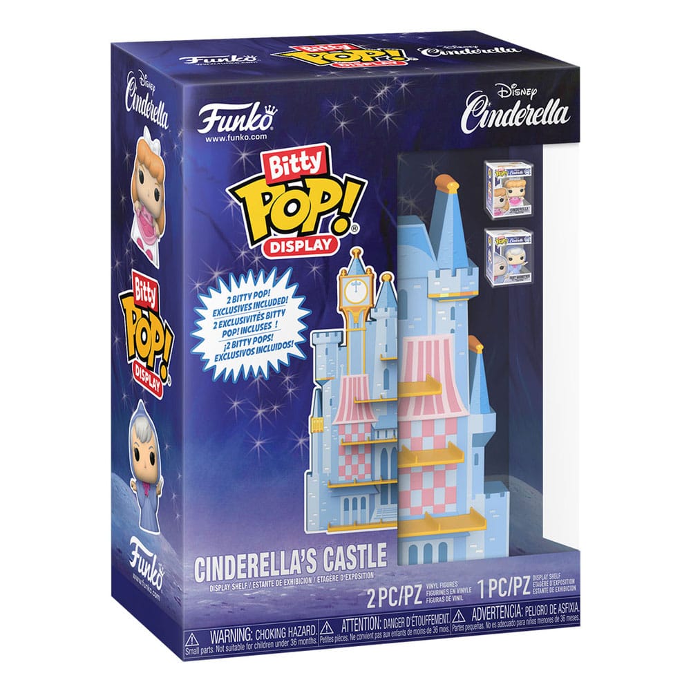 Disney Bitty POP! Display with 2 Vinyl Figures Cinderella's Castle Funko