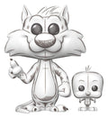 Looney Tunes POP!&Buddy Animation Vinyl Figure Sylvester&Tweety 9 cm Funko
