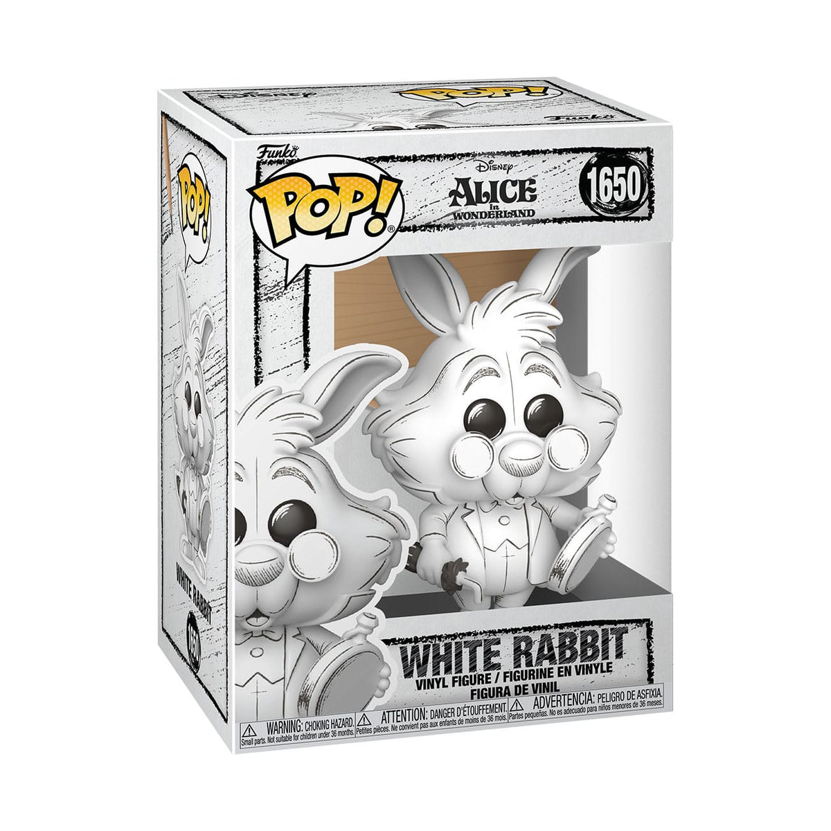 Disney POP! Vinyl Figure Sketched- White Rabbit 9 cm