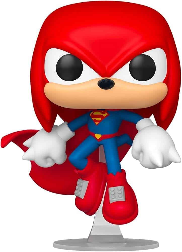 DC x Sonic the Hedgehog POP! Heroes Vinyl Figure Knuckles as Superman 9 cm Funko