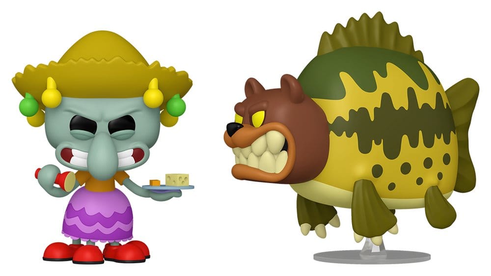 SpongeBob SquarePants POP! Animation Vinyl Figure 2-Pack Squidward & Sea Bear 9 cm Funko
