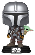 Star Wars: The Mandalorian and Grogu POP! Vinyl Bobblehead Figure The Mandalorian with Grogu 9 cm Funko