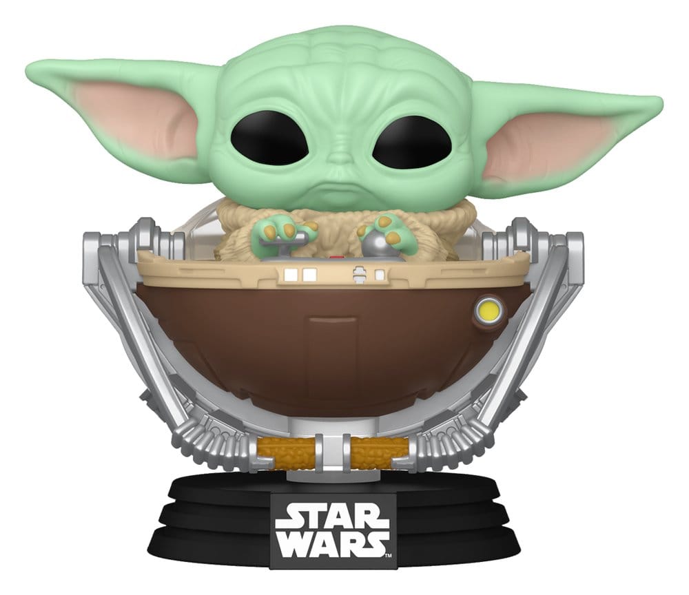 Star Wars: The Mandalorian and Grogu POP! Vinyl Bobblehead Figure Grogu in Pram 9 cm Funko