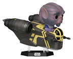 Star Wars: The Mandalorian and Grogu POP! Rides Deluxe Vinyl Bobblehead Figure Zeb Orrelios in the Razor Crest 9 cm Funko