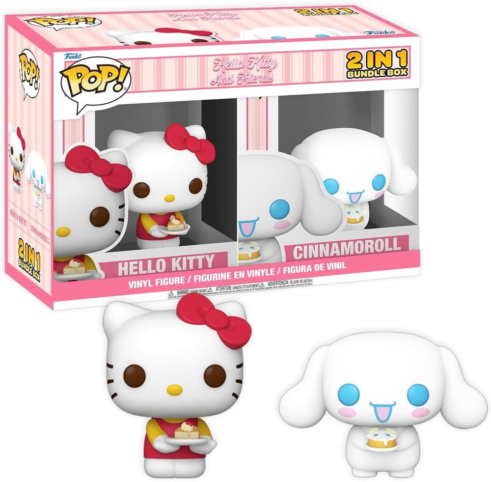 Hello Kitty Exclusive Box Cinnamoroll & Hello Kitty with Cake Assembled Funko