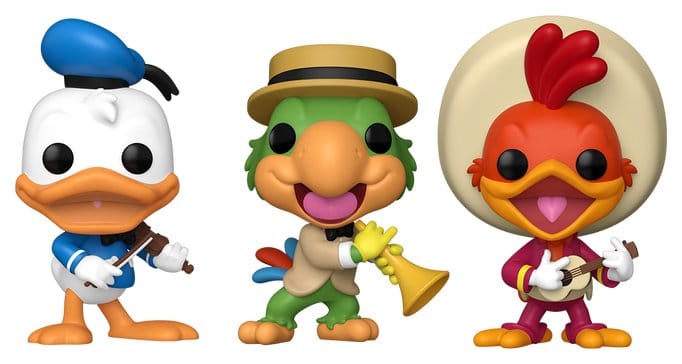 Disney POP! Vinyl Figure 3-Pack The Three Caballeros 9 cm Funko