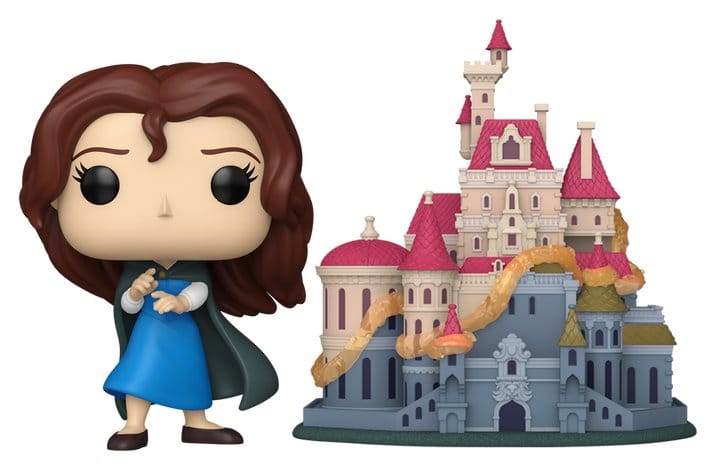 Beauty and the Beast POP! Town Vinyl Figures Belle with Castle 9 cm Funko