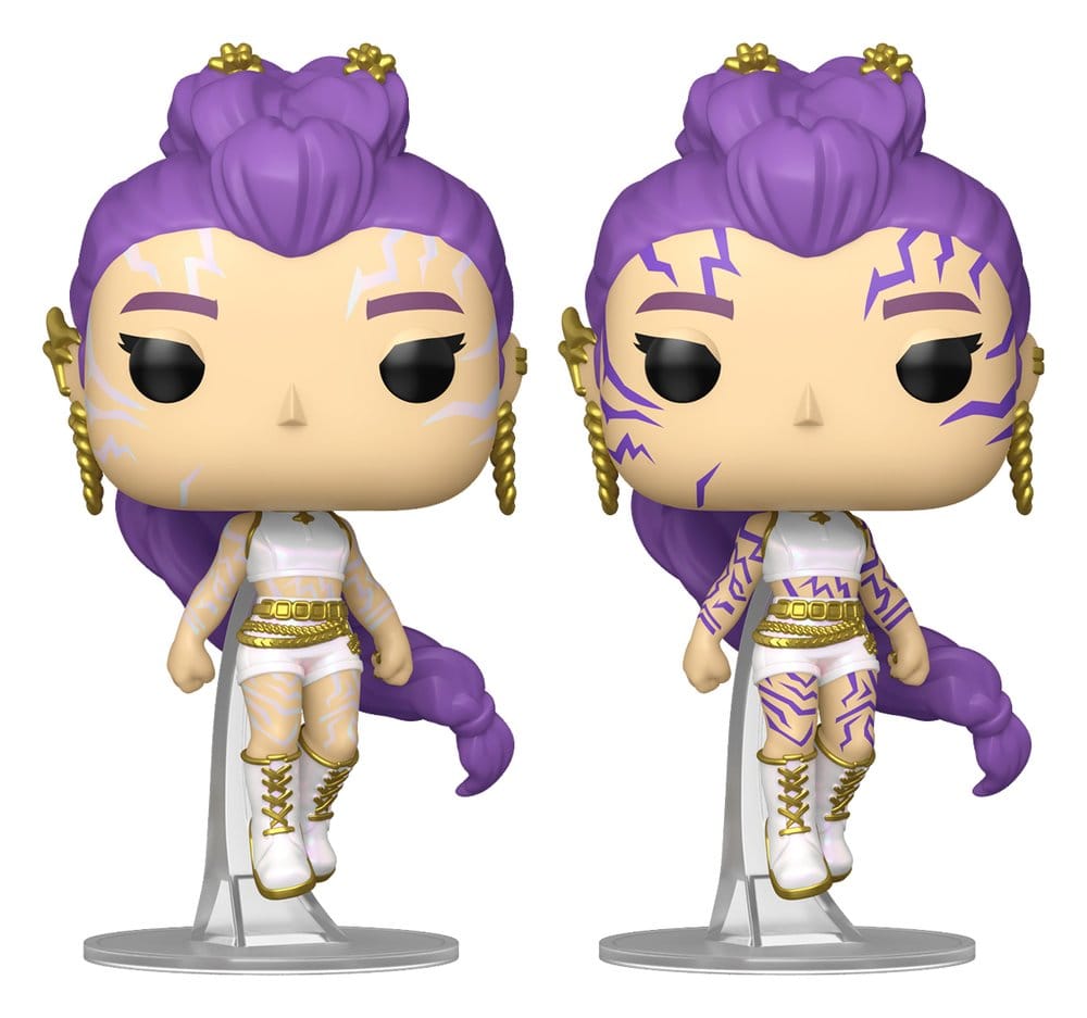 KPop Demon Hunters POP! Animation Vinyl Figures Rumi with Chase (Glow) 9 cm Assortment (6) Funko