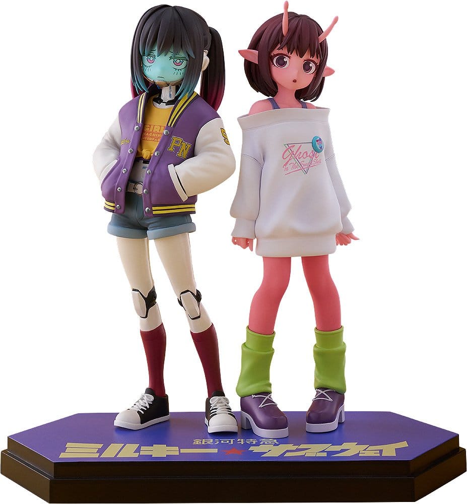 Milky Subway The Galactic Limited Express Pop Up Parade PVC Figur Chiharu & Makina 15 cm Good Smile Company
