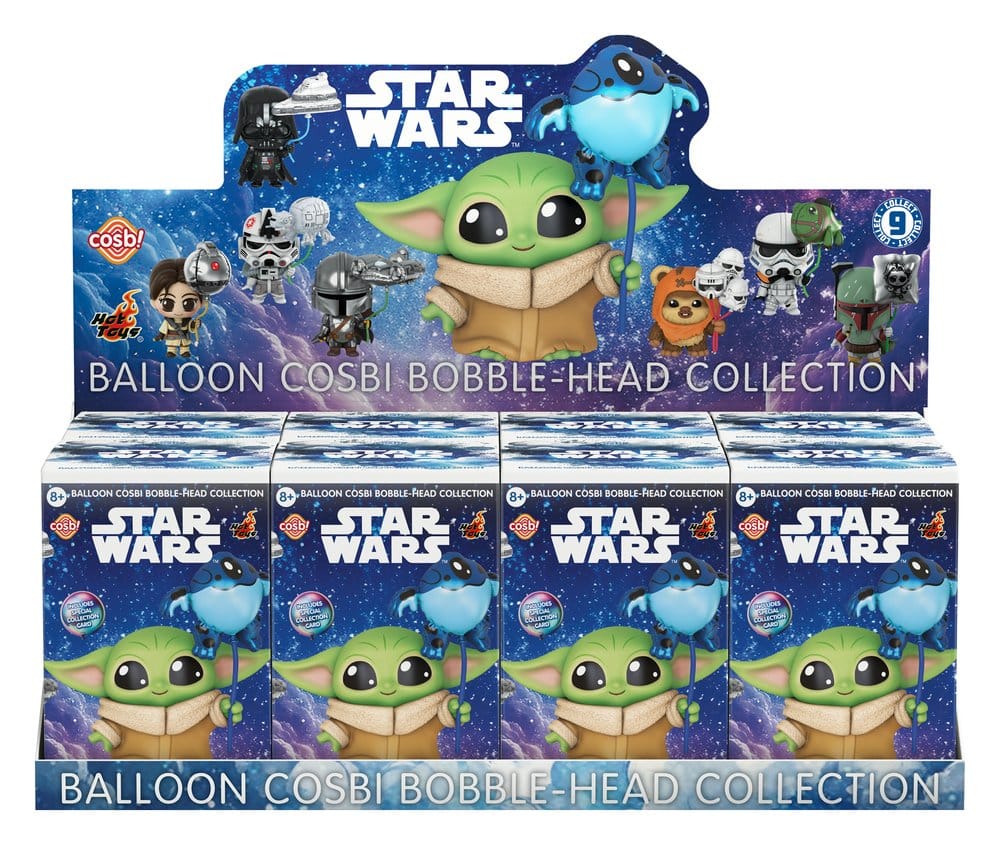 Star Wars Cosbi Mini Figures Balloon 8 cm Blind Box Display (8) Hot Toys
