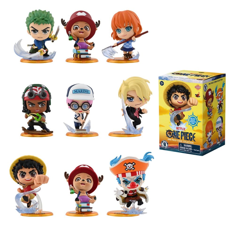 One Piece Cosbi Mini Figures 8 cm Blind Box Display (8) Hot Toys