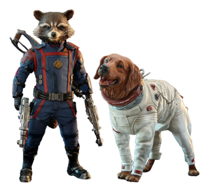 Guardians of the Galaxy Vol. 3 Movie Masterpiece Action Figuren 1/6 Rocket & Cosmo 16 cm Hot Toys