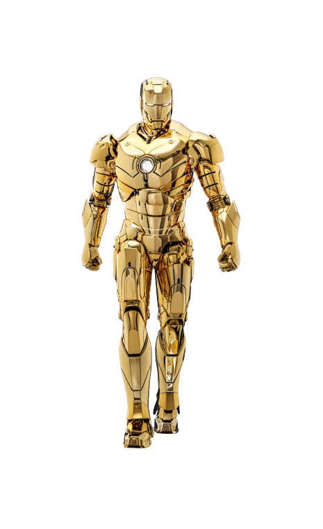 Iron Man Movie Masterpiece Diecast Action Figure 1/6 Iron Man Mark III (Gold Color Version) Hot Toys Exclusive 33 cm Hot Toys