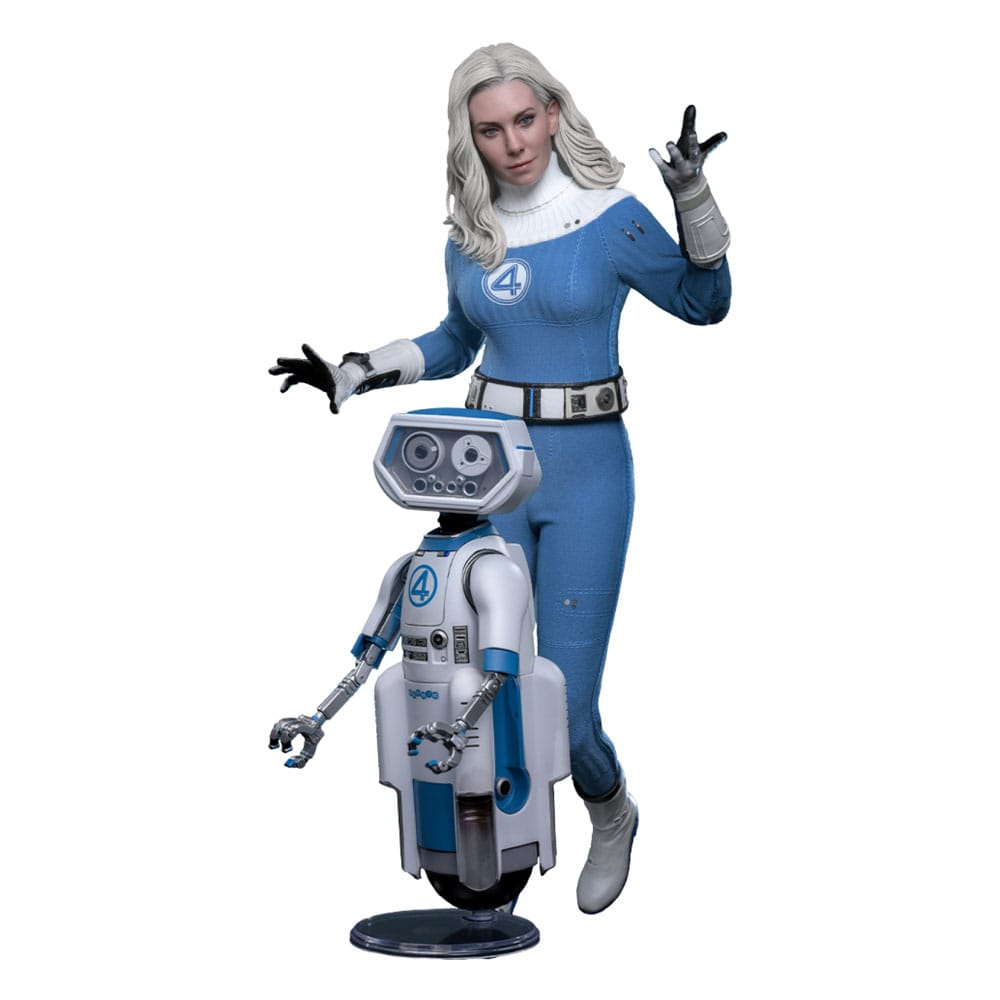 The Fantastic Four: First Steps Movie Masterpiece Action Figure 2-Pack 1/6 Invisible Woman & H.E.R.B.I.E. 28 cm Hot Toys