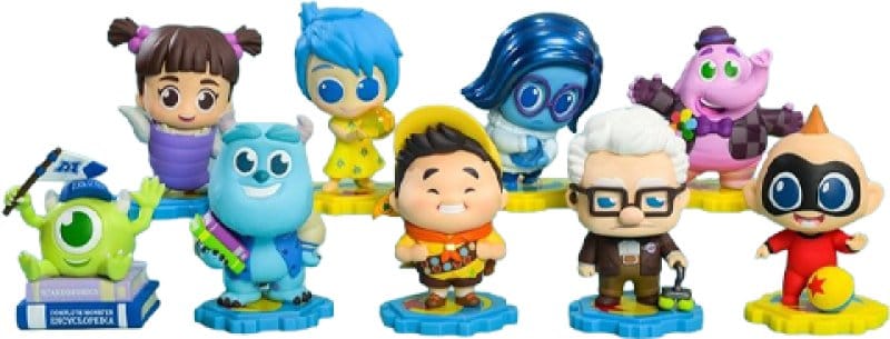 Pixar Cosbi Mini Figures 8 cm Blind Box Display (8) Hot Toys