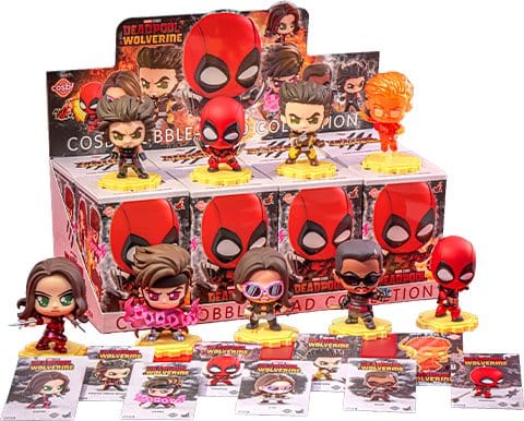 Deadpool & Wolverine Cosbi Mini Figures 9 cm Series 2 Blind Box Display (8) Hot Toys