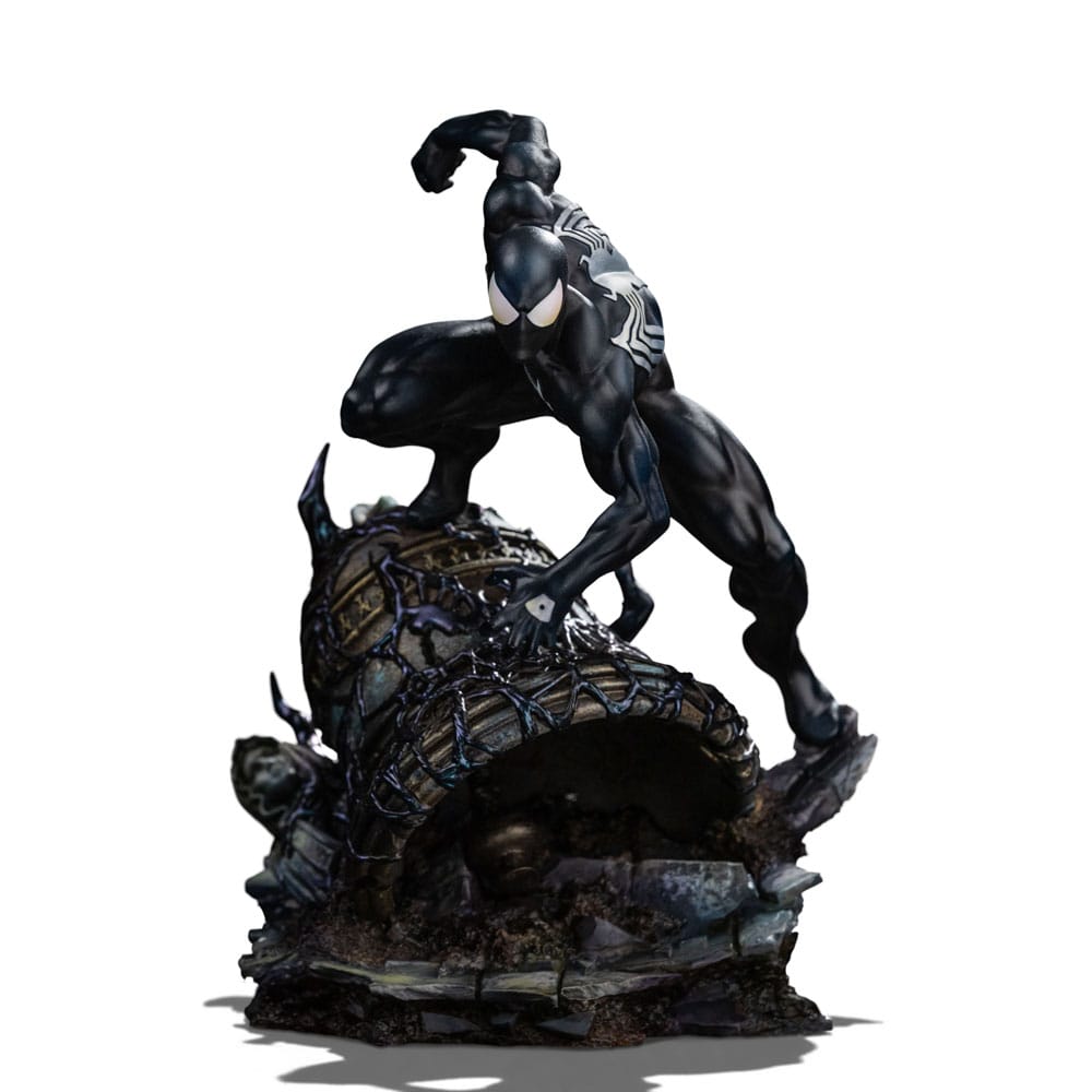 Marvel BDS Art Scale Statue 1/10 Spider-Man Black Costume 20 cm Iron Studios