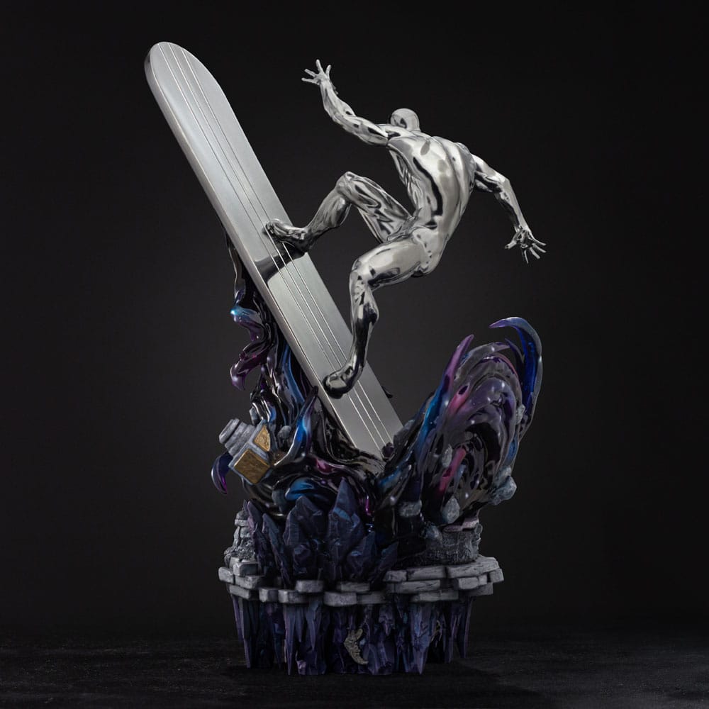 Marvel Comics Infinity Gauntlet Diorama Art Scale Statue 1/10 Silver Surfer Deluxe 36 cm