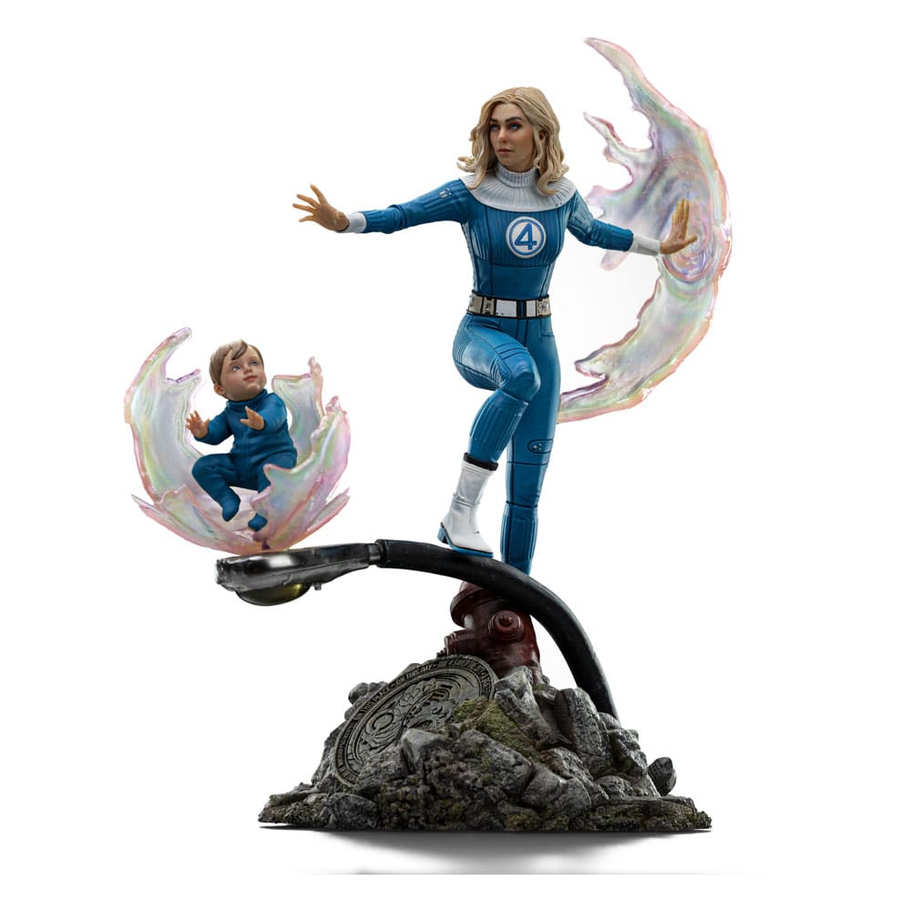 Fantastic Four Art Scale Statue 1/10 Invisible Woman and Franklin 28 cm Iron Studios
