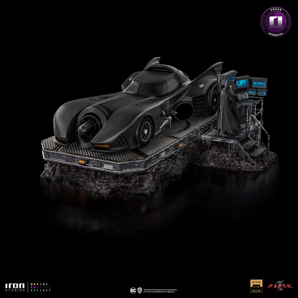 DC Comics Art Scale Deluxe Statue 1/10 The Flash Movie Batmobile 31 cm Iron Studios