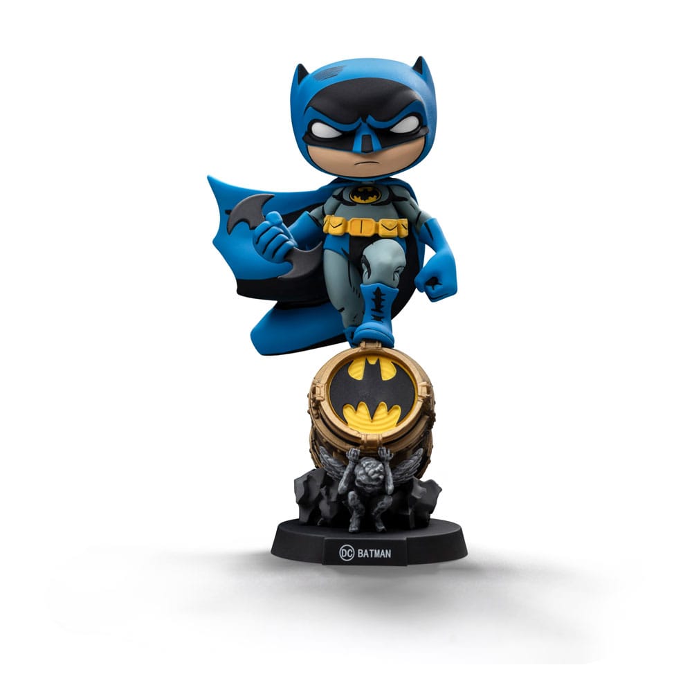Batman Mini Co. PVC Figure Batman on Bat-Signal (Blue Variant) 15 cm Iron Studios