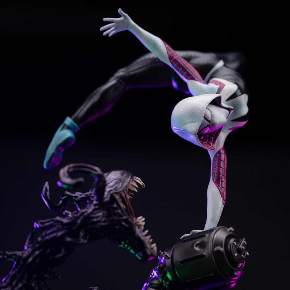 Spider-Man vs Villains Art Scale Statue 1/10 Ghost Spider Diorama 34 cm