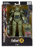 Fallout 76 Gaming Edition Action Figure T-45 Military Armor (Red Platinum Edition) 20 cm