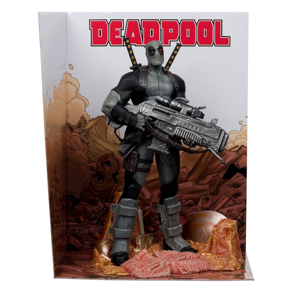 Marvel Collection PVC Statue 1/6 Deadpool (Deadpool #1)(Grey Suit Chase) 27 cm McFarlane Toys