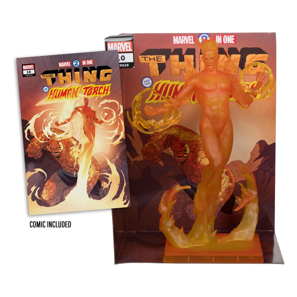 Marvel Collection PVC Statue 1/6 Human Torch (Marvel 2 in 1 #10) 29 cm