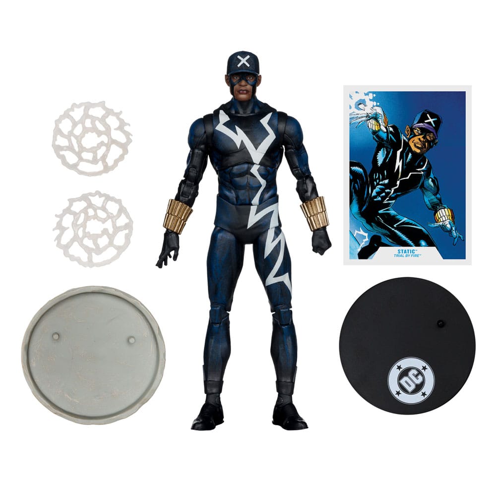 DC Multiverse Action Figure Static Shock (Trial by Fire) (Gold Label) 18 cm