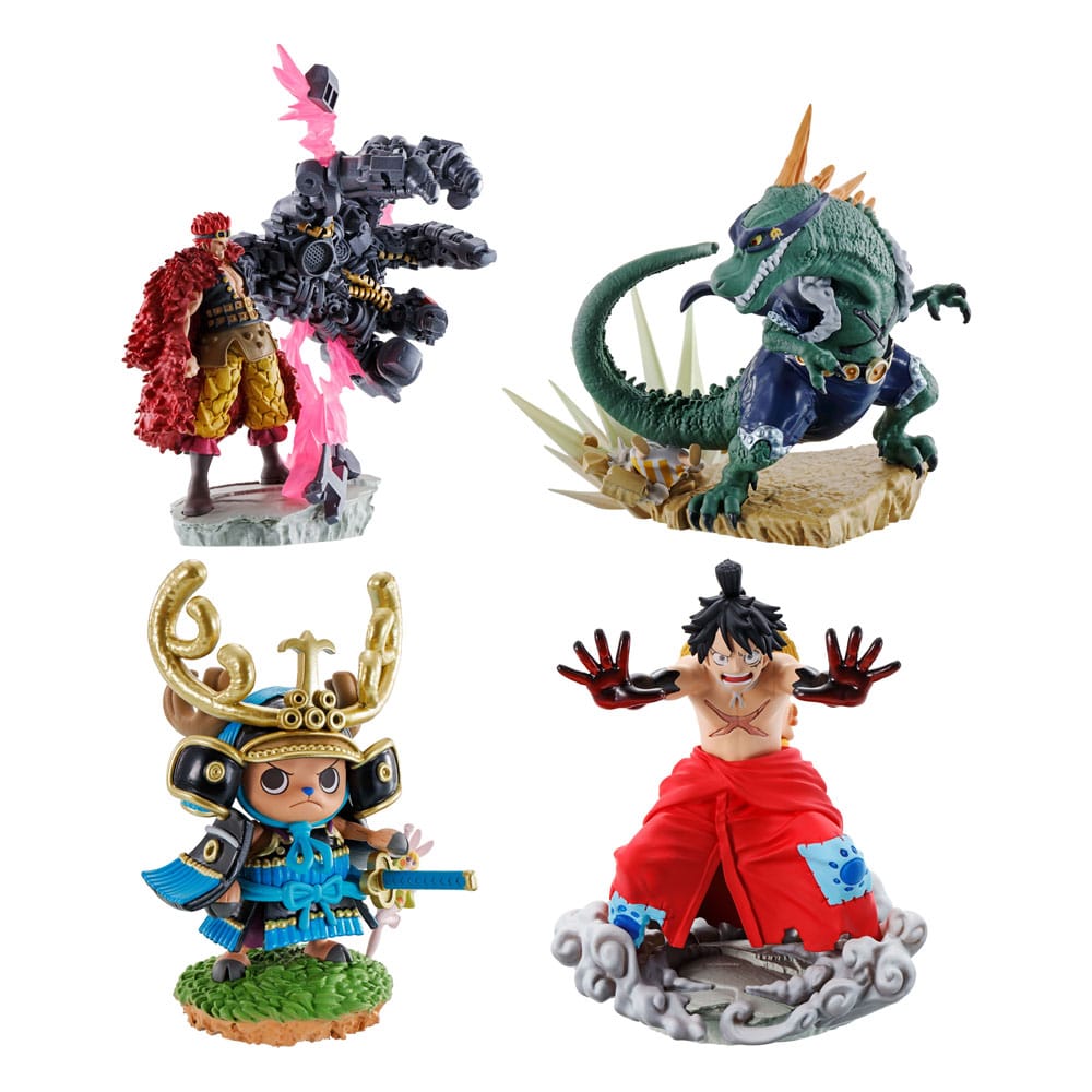 One Piece Petitrama PVC Mini Statue Logbox Re Birth Wanokuni Vol. 2 Set 9 cm Megahouse