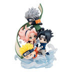 Naruto Shippuden FigUnity PVC Mini Statue Gather here, Team 7 13 cm (with gift) Megahouse
