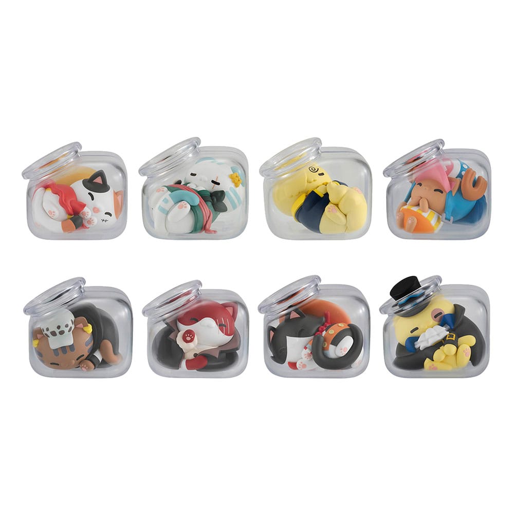 One Piece Mega Cat Project Trading Figure Good Night NyanPieceNyan! 3 cm Assortment (8) Megahouse