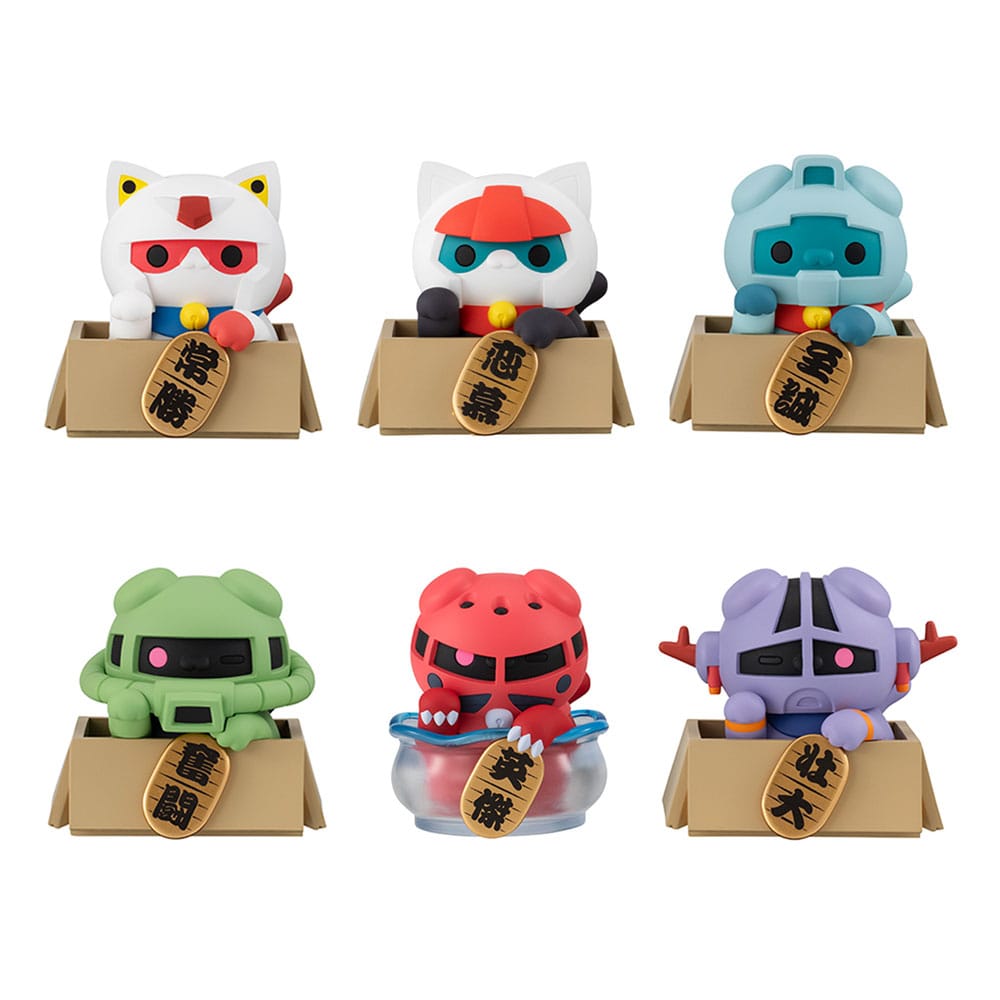 Mobile Suit Gundam Mega Cat Project Nyandam Trading Figure Luckycat 6 cm Blind Box Assortment (6) Megahouse