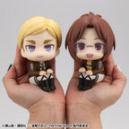 Attack on Titan Look Up PVC Statues Hange Zoe & Erwin Smith (with gift) 11 cm Megahouse