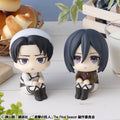 Attack on Titan Look Up PVC Statues Levi Cleaning up Ver. & Mikasa Ackerman (with gift) 11 cm Megahouse
