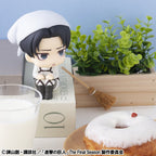 Attack on Titan Look Up PVC Statues Levi Cleaning up Ver. & Mikasa Ackerman (with gift) 11 cm
