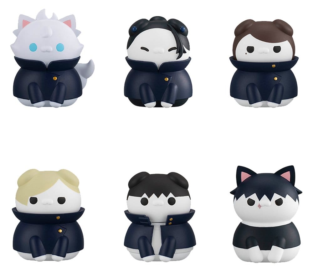 Jujutsu Kaisen Mega Cat Project Jujutsu Cats Hidden Inventory/Premature Death Ver. Mini Figures 3 cm Blind Box Display (8) (Repeat) Megahouse