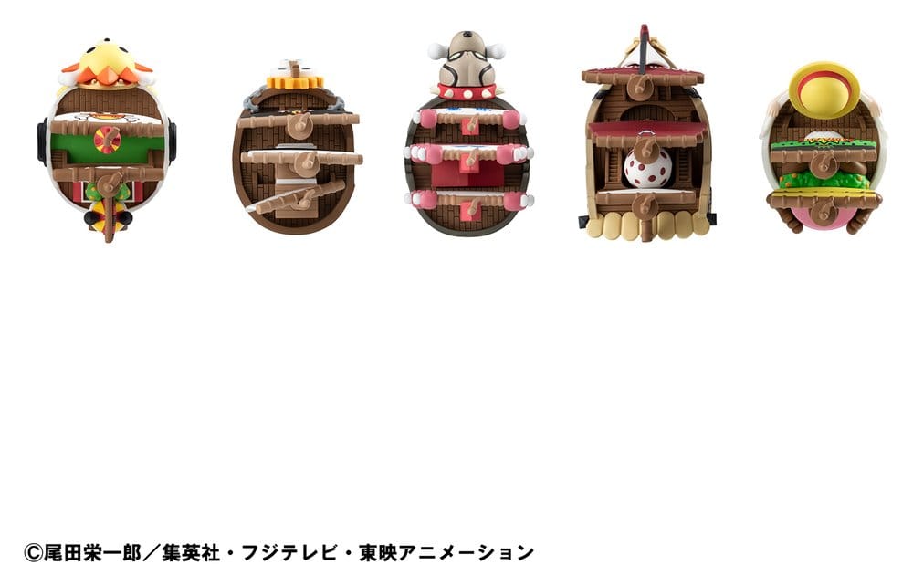 One Piece YuraColle Series Mini Figures 6-Pack Grand Line Collection Set Vol.3 6 cm