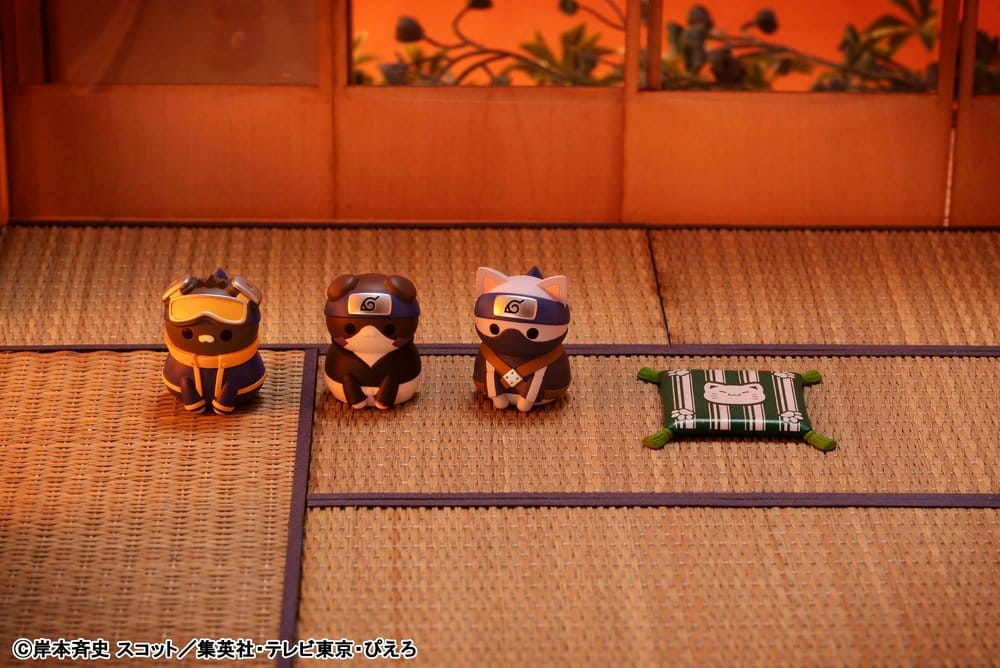 Naruto Shippuden Mega Cat Project Nyaruto! Once upon a time in Konoha village Mini Figures 3 cm Blind Box Display (8) (Repeat)