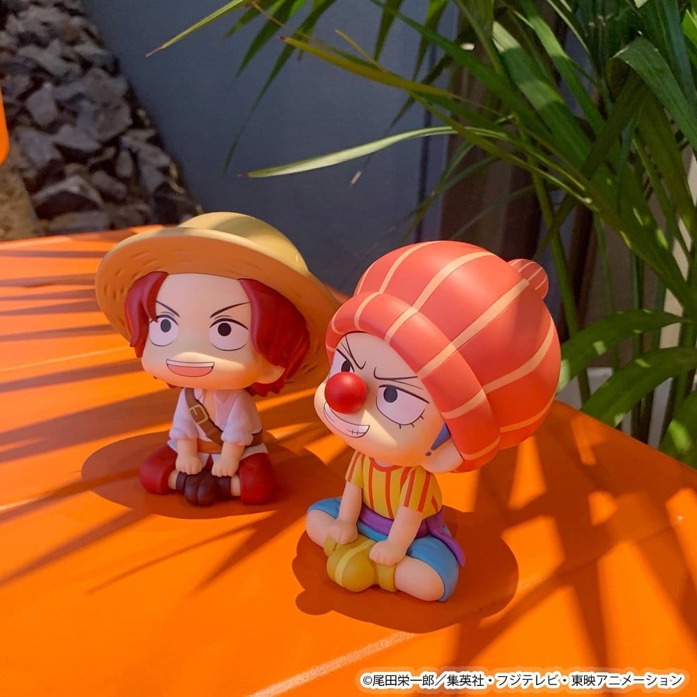 One Piece Look Up PVC Figures 2-Pack Shanks & Buggy Childhood Ver. 11 cm (with gift)